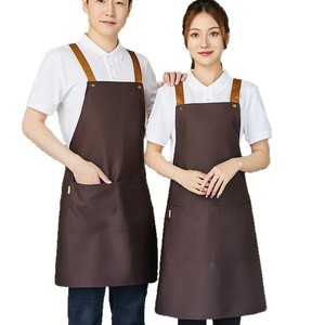 Tablier sans manches avec logo imprimé, spécial restauration, nouveau, très tendance, imperméable, anti-poussière, pour restaurant, cuisine, café - Product Image 5