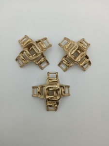 Herrajes de hebilla de <span class=keywords><strong>Clip</strong></span> de zapato de metal para accesorios de decoración de zapatos accesorios de zapato impresionantes - Product Image 3