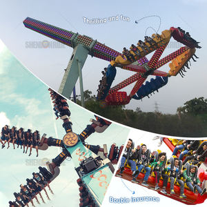 Precio de fábrica 48 asientos Crazy Speed Windmill Ride - High Speed Thrill Amusement Park Equipment para la venta - Product Image 5