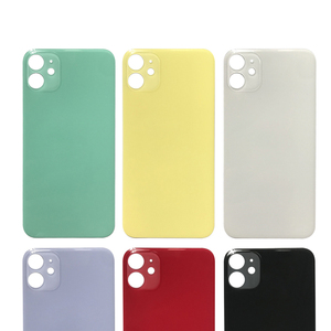 Usine de gros pas cher grand trou coloré téléphone batterie couvercle arrière porte boîtier Smartphone couvercle arrière en verre pour IPhone11 Ip11 - Product Image 2
