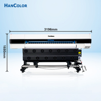 Imprimante jet d'encre à solvant écologique Hancolor i3200 pour Epson, traceur de bannières en vinyle flexible de 1,8 m, 3200 dpi, 38/h, imprimante automatique économique