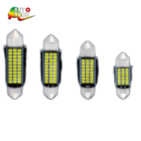 Nouvelle lumière indicatrice intérieure LED pointue, modèle 31/36/39/41 mm, 2 W, lumière florale, 12 V, compatible universellement avec les voitures
