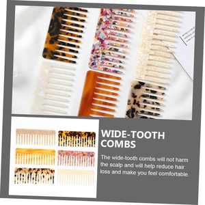 Pettine del 2023 di Gran Successo con Logo Personalizzato, a Denti Larghi 4MM in Acetato di Cellulosa, Districante e Antistatico - Product Image 5