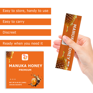 Customized Packaging Premium Manuka Honey Stick Herbal Supplement Manage Stress Boost Immunity Easy to Carry Health Honey Sachet - Product Image 2