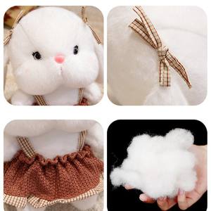 Lindo Peluche de Conejito con Vestido, Muñeco de Peluche con Forro de Franela y Malla, Tela Súper Suave, Regalo para Niños y Niñas - Product Image 3