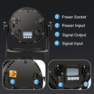 AICPOSE 18x12w IP 65 Foco LED Par para Exteriores con Zoom RGBW para Discoteca, DJ, Fiesta, Bar, Resistente al Agua - Product Image 4