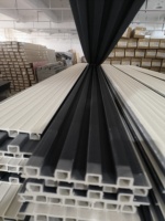 Panel Dinding PVC Tahan Air Anti Lembab Panel Dinding WPC untuk Panel Dekoratif Interior