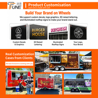 Camion de restauration mobile : café, glaces, pizzas, barbecue, hot-dogs, hamburgers, kebabs, beignets, snacks, chips