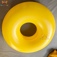 Tubes gonflables robustes à deux tubes en forme de trèfle à quatre feuilles pour parc aquatique, en PVC jaune, certifiés CE, 42''-48', garantie 3 ans