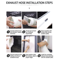 Climatiseur Portable Électrique R410A Nouveau Modèle en Gros, Refroidissement et Déshumidification 7000 BTU pour Usage Domestique