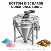 Mélangeur Conique Industriel à Double Hélice pour Poudres Sèches – Idéal pour Ligne de Mélange par Lot de Grains, Herbes et Cosmétiques