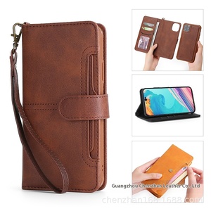 Étui en cuir de carte multifonction de haute qualité pour <span class=keywords><strong>iPhone</strong></span> <span class=keywords><strong>13</strong></span> Pro Max 14 Plus <span class=keywords><strong>13</strong></span> Pro 8 Plus étui de protection pour téléphone portable fendu - Product Image 2