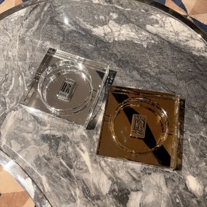 Cendrier carré en cristal transparent de luxe de haute qualité pour fumer des cigarettes et des pipes, cadeau personnalisable - Product Image 2