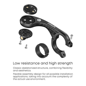 Support de caméra de vélo CYCLAMI S2, support d'extension pour ordinateur de vélo GPS pour IGPSPORT <span class=keywords><strong>Garmin</strong></span> avec support de lumière Gopro - Product Image 6