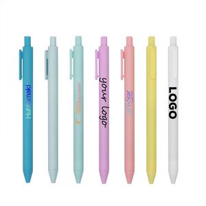 High Quality <b>Multicolor</b> Macaron Silica Gel Ink <b>Pen</b> Promotional Advertising Retractable Gel <b>Pen</b> With Custom LOGO - Product Image 1
