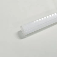 Tube diffuseur de lumière linéaire LED en polycarbonate blanc laiteux de qualité optique, style côtier moderne, tailles personnalisées, écologique
