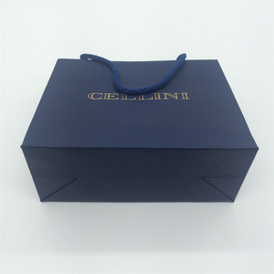 Custom Print Logo Luxury Special Paper Bag Embossing Gold Foil Stamp Packaging Bag Jewelry Pouch Carry Gift Bag with Rope Handle - Product Image 2