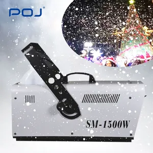 POJ-máquina de copos de nieve de OJ-XP1500W, máquina de nieve de 1500W con Control de cable para efecto de fiesta de escenario