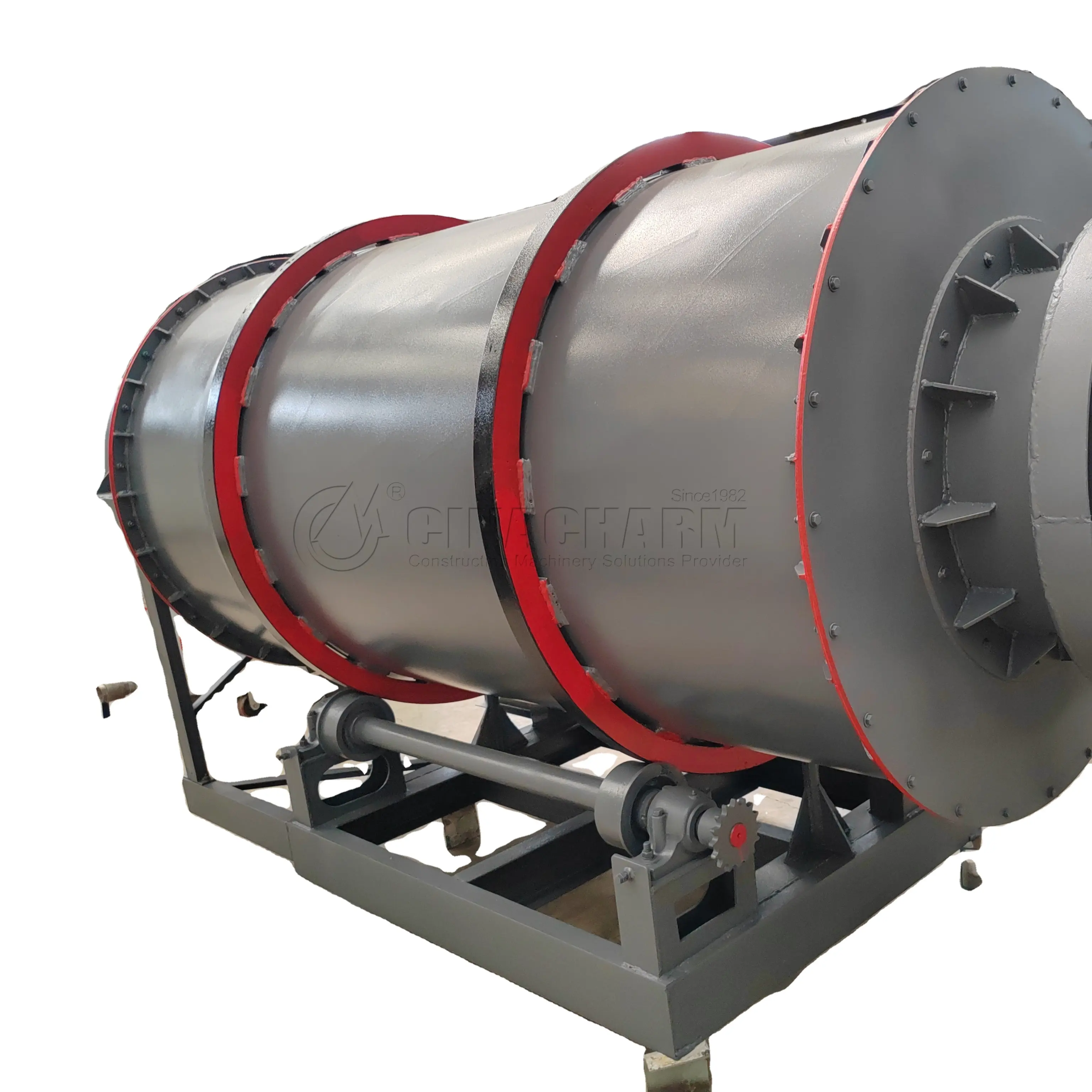 Good Price 15T rotary river sand dryer rotary drum dryer electric sand clay drum dryer machine for sale