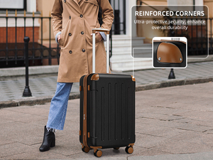 Elegant <strong>Light</strong> <strong>Weight</strong> Hard Side Travel Bags <strong>Luggage</strong> Factory Wholesale Product with Soft Handle Carry On Trolley Bags for Airline - Product Image 5