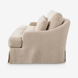 Divano Moderno Minimalista a Tre Posti con Imbottitura Morbida per Soggiorno, Personalizzabile - Product Image 4