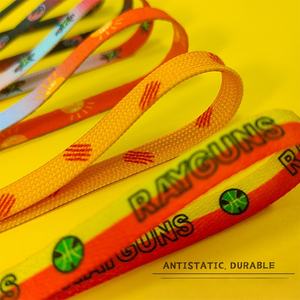 Premium Canvas 8mm Flat <b>Shoelace</b> Personalized Cartoon Alien Printed Fashion Summer Casual Sportshoes Sneaker Shoestring - Product Image 3