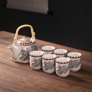Juego de tetera de estilo <span class=keywords><strong>chino</strong></span> Vintage, juego de tazas de té, 6 tazas - Product Image 3