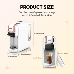 <span class=keywords><strong>Cafetera</strong></span> Espresso Semiautomática Inteligente CAFELFFE, 20 Bares de Presión, Eléctrica, Compatible con Múltiples Cápsulas y K-Cup - Product Image 3