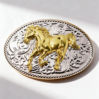 Boucle de ceinture de cowboy western de haute qualité, taille personnalisée, en alliage de zinc, logo gravable, pour hommes, accessoire pour ceinture en cuir et jeans