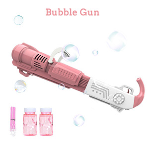 JXB <span class=keywords><strong>2022</strong></span> Pistolet à bulles pour enfants, design à dix trous, riche, savon amusant, activités aquatiques, matière plastique durable - Product Image 5