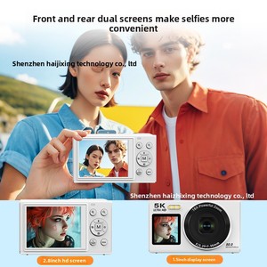 Appareil photo numérique portable HD 5K à double écran avec capteur CCD de 80,0 millions de pixels pour micro-vlogging et photographie, idéal pour les étudiants et les selfies - Product Image 4