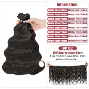 Nhiệt Độ Cao Brazil Tóc Vàng Sóng Xoăn Cơ Thể Sóng Tổng Hợp Phần Mở Rộng Tóc Sợi Ngang Bó Cho Phụ Nữ Da Đen Tóc Dệt Các Loại - Product Image 4