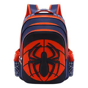 さまざまなグレードの男の子に適したBSCIEVAシェルアニメバッグ超軽量スパイダーマンキッズバックパック