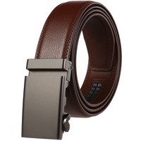 Ceinture de golf pour homme de haute qualité, texture luxueuse, boucle automatique en alliage, cuir de vachette, durable, légère, formelle, pour affaires