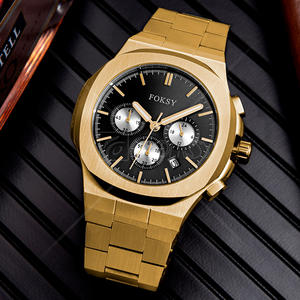 Bracelet de luxe pour poignet, montre en or rose pour homme, Reloj Oro Rosa - Product Image 6