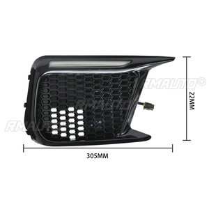 Feux de jour LED pour voiture + feux de brouillard à clignotants dynamiques ambrés pour Subaru WRX STI 2018-2020, accessoires de voiture - Product Image 6