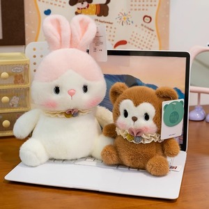 ตุ๊กตาผ้าพลัฌเนื้อนุ่มพิเศษรูปทรงลูกสุนัข  ตุ๊กตาตั้งโต๊ะ  ของตกแต่งน่ารัก  ตุ๊กตาขนาดเล็ก  ของประดับตกแต่ง  ไส้ใยฝ้าย PP  ให้ความสบาย - Product Image 5