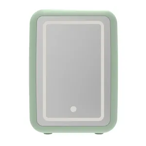 Refrigerador Mini Nevera 9L AC/DC Custom Portable Beauty LED Mirror Door Small Cosmetic Mini Skincare Fridge