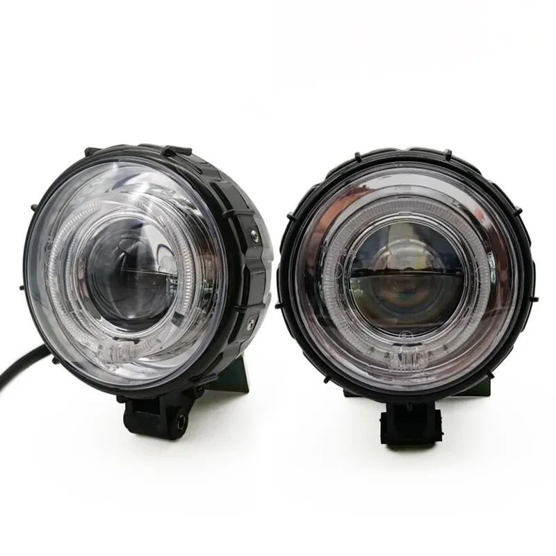 RTS motosiklet LED çift Lens spot yüksek parlaklık yüksek ve düşük huzmeli far EEC e-mark belgelendirme için Harley