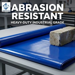 Bâche en PVC robuste enduite Ripstop 600 GSM, imperméable, anti-moisissure, pour couverture de camion, <span class=keywords><strong>remorque</strong></span>, camionnette - Product Image 4