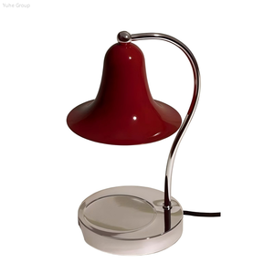 Vintage Metal Curved Arm Bedside & Decorative Table Lamps Bell Shade Aromatherapy Dimmer Function European/American Design - Product Image 2