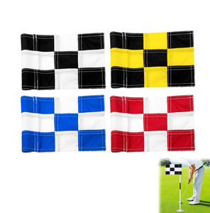 NUOXIN spanduk Target Golf Mini nilon 420D, latihan kustom tahan air, Pin bendera kotak-kotak dengan tabung - Product Image 1