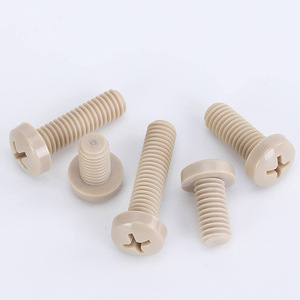 Tornillos de plástico de ingenierí<span class=keywords><strong>a</strong></span> antiestáticos personalizados M1.2 M1.4 M1.6, tornillos Peek en sistema métrico - Product Image 6