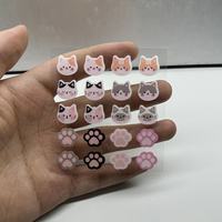 Offre spéciale - 20 pièces d'autocollants anti-acné en forme de tête de chat mignons, patchs hydrocolloïdes pour couvrir les boutons et les imperfections