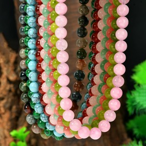 Zooying 10mm Natural <strong>Stone</strong> Beaded <strong>Necklace</strong> for Women with High-end Feel Summer Natural <strong>Stone</strong> Collarbone Chain for Women - Product Image 1