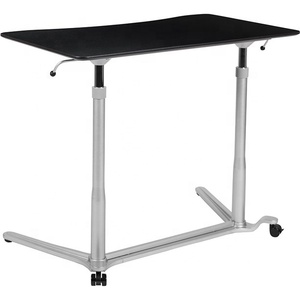 Ergonomic cơ giới điện chiều cao điều chỉnh đồ nội thất trường học HPL Bảng Máy Tính hàng đầu bàn cho sinh viên quay - Product Image 3