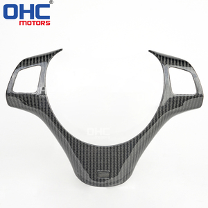 Couvercle de bouton de commande de volant en Fiber de carbone pour <span class=keywords><strong>BMW</strong></span> <span class=keywords><strong>320i</strong></span> 335i e90 e91 e92 e93 m3 série 3 coupé Sedan - Product Image 1