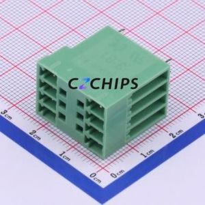 KF2EDGVH-3.81-2*4P Plug-in Terminal Block Through hole,P=3.81mm Connector Board-to-Board / Socket - Closed 2x4P 3.81mm Green - Product Image 2