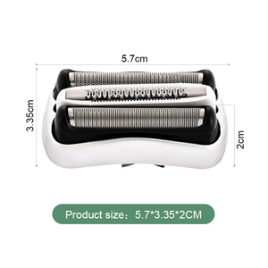 Cabezal <span class=keywords><strong>de</strong></span> Repuesto para Afeitadora Eléctrica Compatible con <span class=keywords><strong>Braun</strong></span> <span class=keywords><strong>Serie</strong></span> <span class=keywords><strong>3</strong></span>, Cuchilla <span class=keywords><strong>de</strong></span> Malla Soldada 32S, 300S, 301S, 310S, 320S, 330S, 340S - Product Image 3
