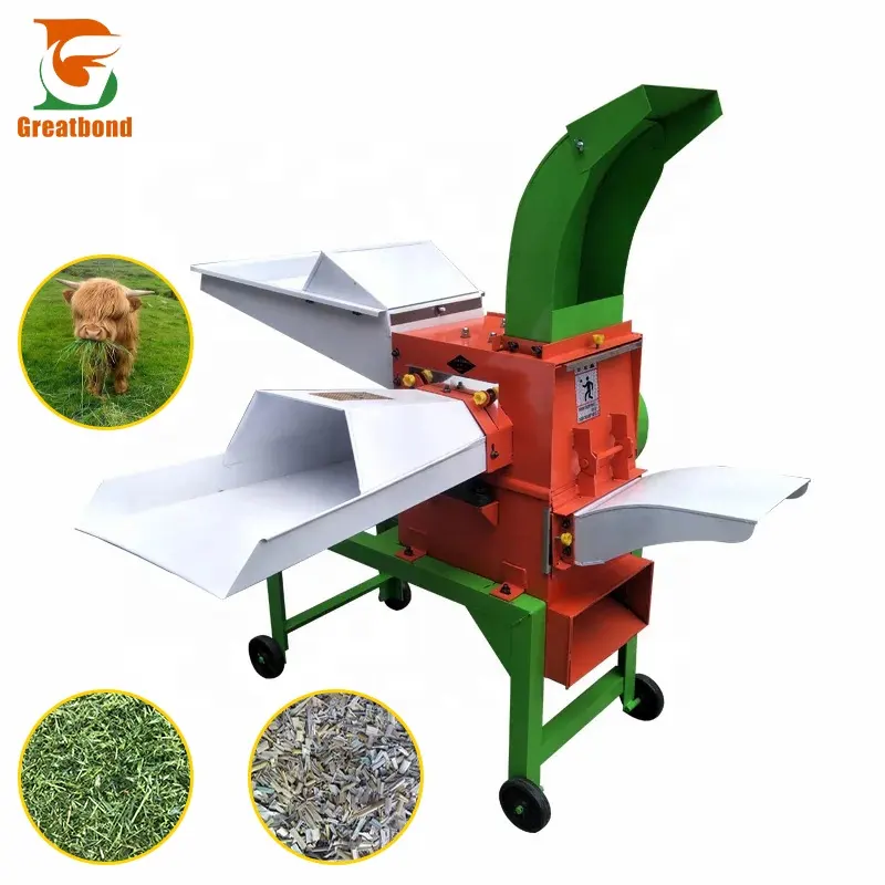 Supplier Wholesale Low Price Agricultural Use Poultry Farm Grains Grinder Grass Chaff Cutter Chopper Machine For Animal Feed